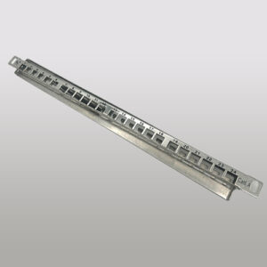 Cat6a STP Patch Panel 0.5U 19 rack STEEL 24ports woShutter