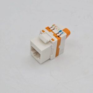 Cat6a UTP Keystone Jack toolless type Orange