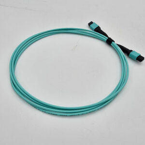 FTT Patch Cable MPO-PC 12 Female to MPO-PC  12 Female, Type A, MM, 12F OM4 Aqua, 2m
