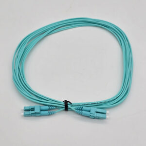 FTT Patch Cord, LC-UPC-LC-UPC MM OM4 LSZH DX 3m 2mm Aqua