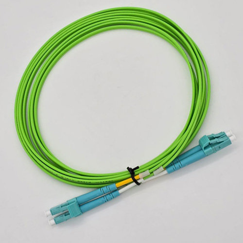 FTT Patch Cord, LC-UPC-LC-UPC MM OM5 LSZH DX 3m 2mm Lime Green1