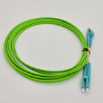 FTT Patch Cord, LC-UPC-LC-UPC MM OM5 LSZH DX 3m 2mm Lime Green