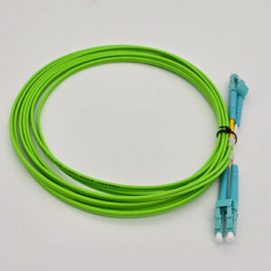 FTT Patch Cord, LC-UPC-LC-UPC MM OM5 LSZH DX 3m 2mm Lime Green