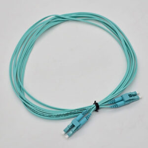 FTT Patch Cord LC-UPC-LC-UPC,MM OM3 PVC DX 3m 2mm Cyan