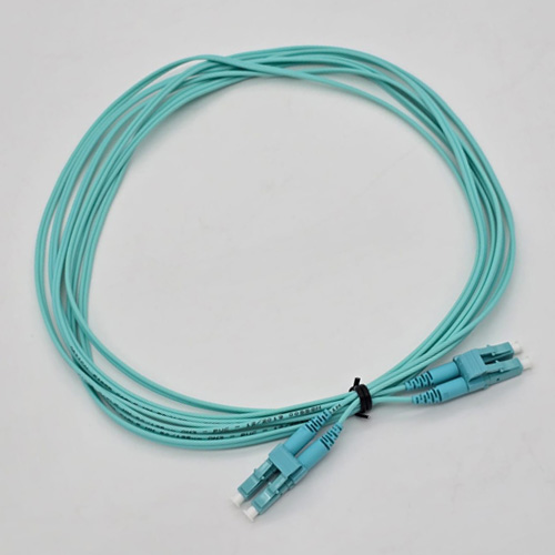 FTT Patch Cord LC-UPC-LC-UPC,MM OM3 PVC DX 3m 2mm Cyan