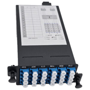 Fiber Cassette 2-MPO-PC-(12F)-Male-Key-Up-to-24-LC-PC-SM-G657A1-Type-A