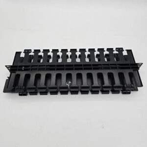 Horizontal cable manager 19 inch 2u ( 1U in both side ),ABS plastic material